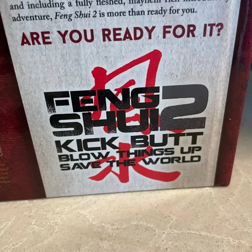 Feng Shui 2 RPG core rule Action Movie Roleplaying 2015 Hardback Robin D. Laws